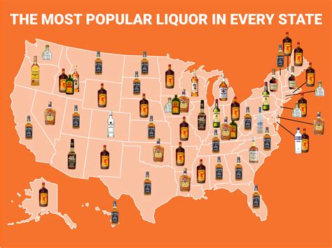 most popular liquor by state